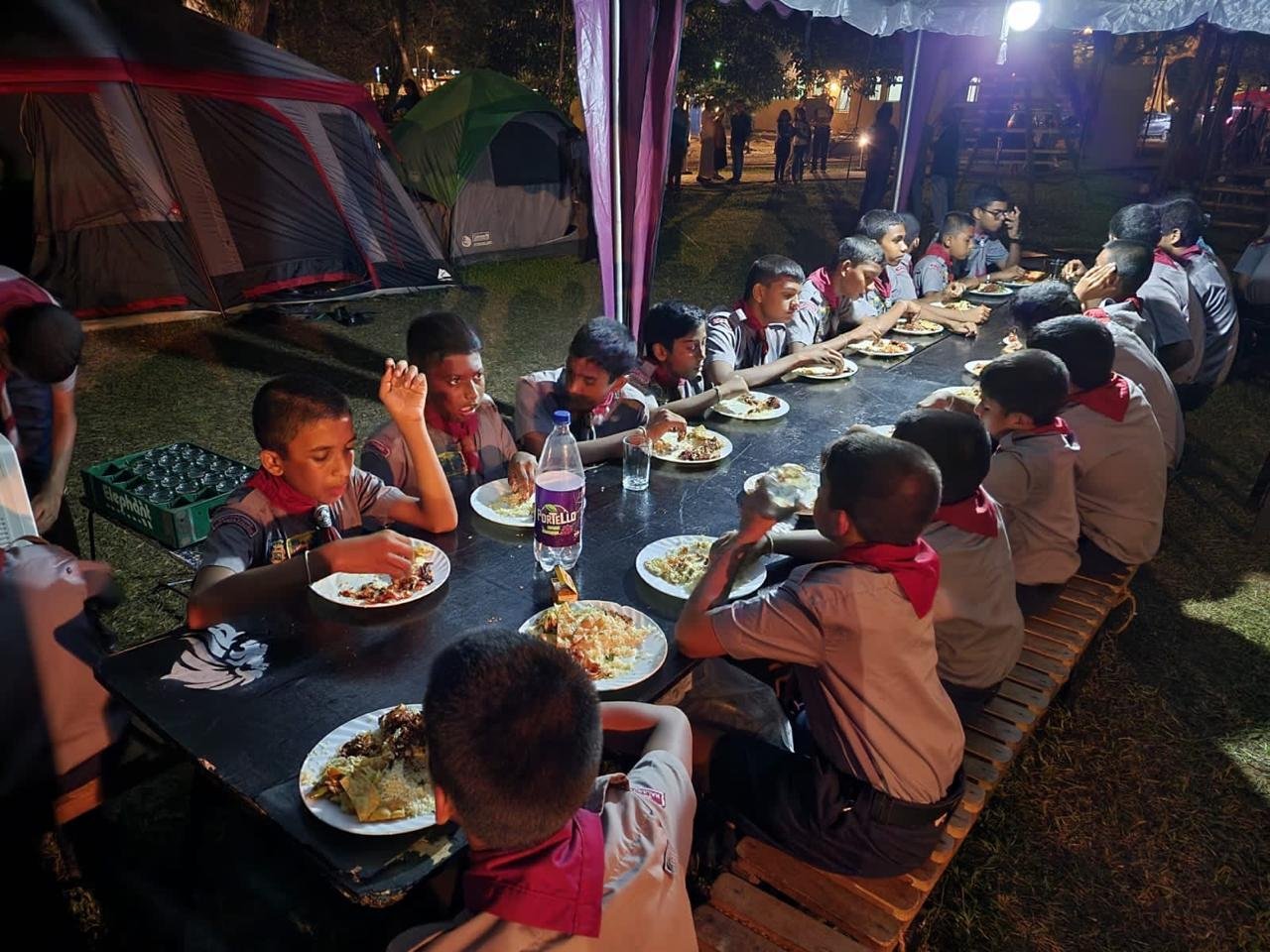 Camporee Dinner for Nalanda College Scouts
