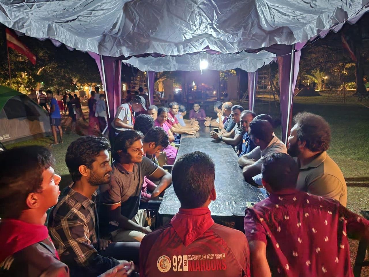 Camporee Dinner for Nalanda College Scouts