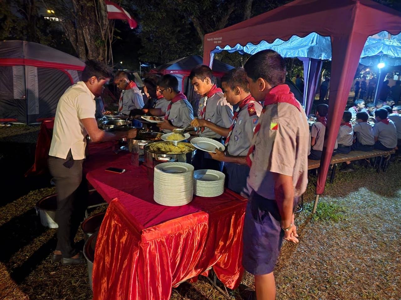 Camporee Dinner for Nalanda College Scouts
