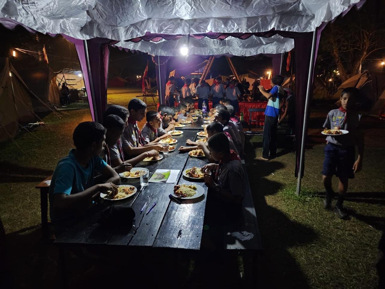 Camporee Dinner for Nalanda College Scouts