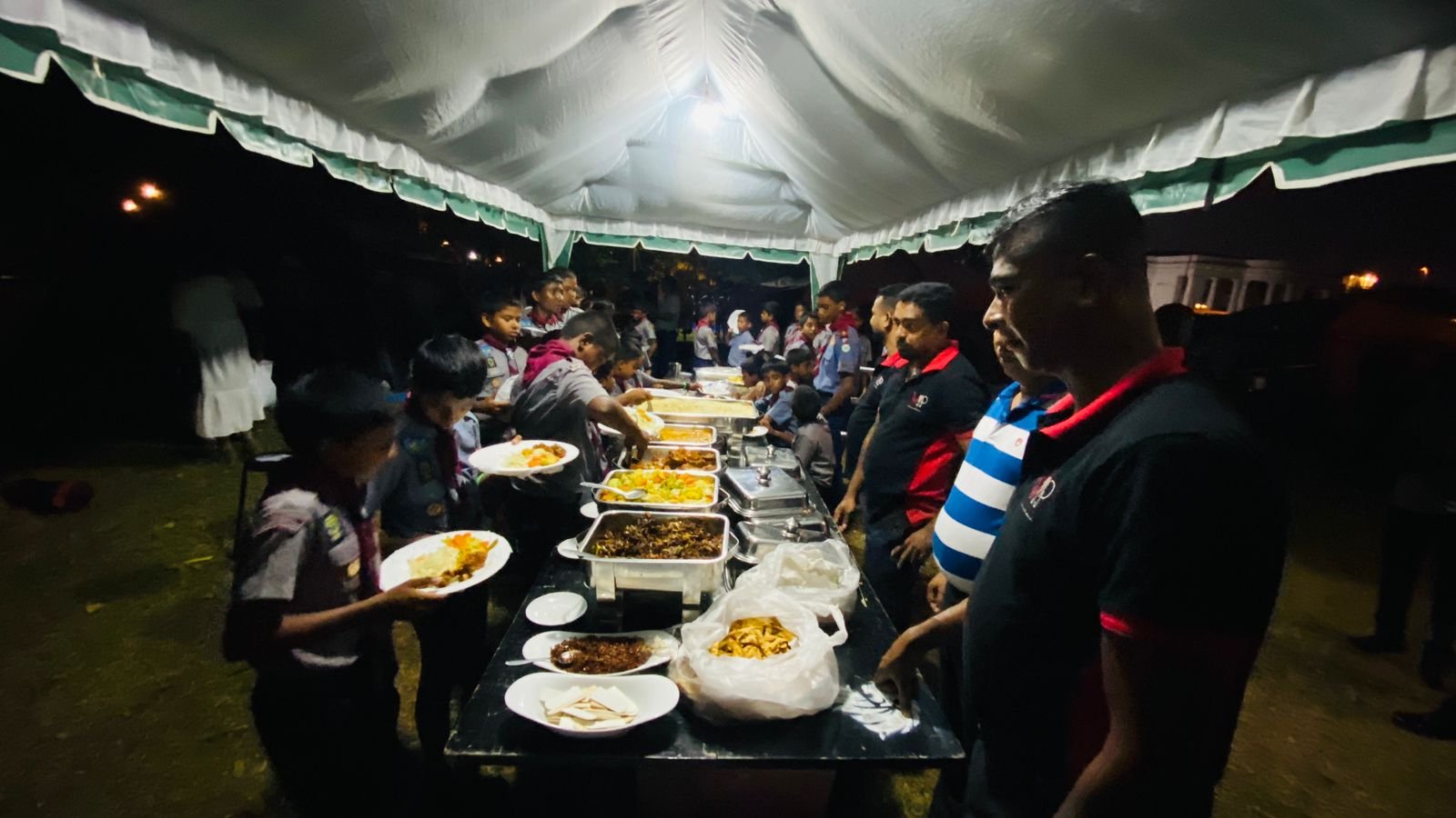 Camporee Dinner for Nalanda College Scouts